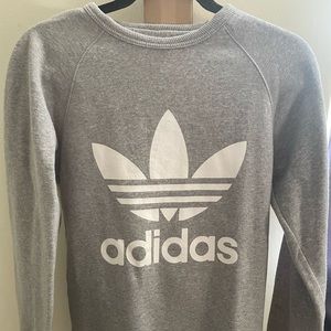 Adidas grey crew neck